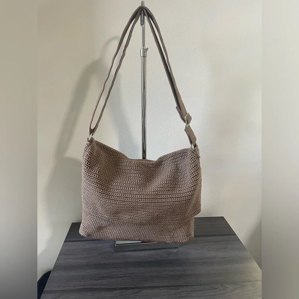 👜 The Sak Cream Crochet Hobo Bag handmade